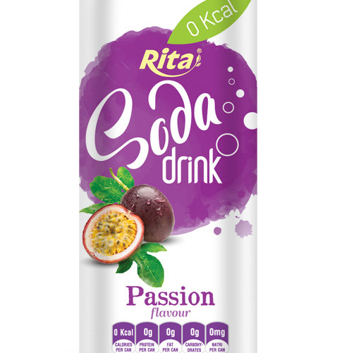 330ml Soda drink passion Flavour 2